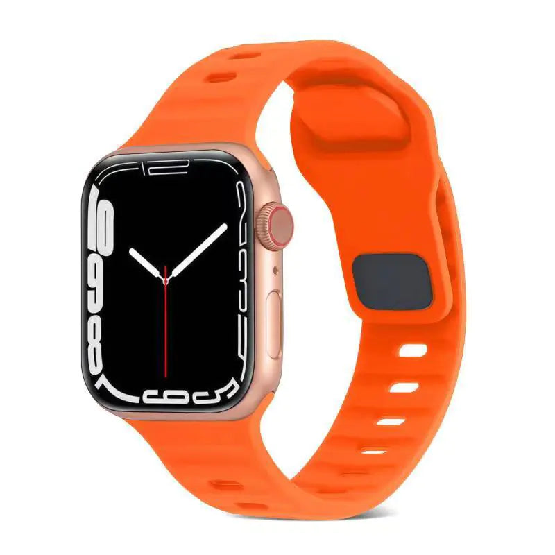 Silicone Watch Band for Apple Watch Series 9 Ultra2
