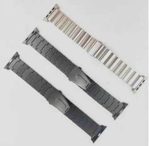 Premium Large Particle Titanium Alloy Watch Strap for Apple Watch
