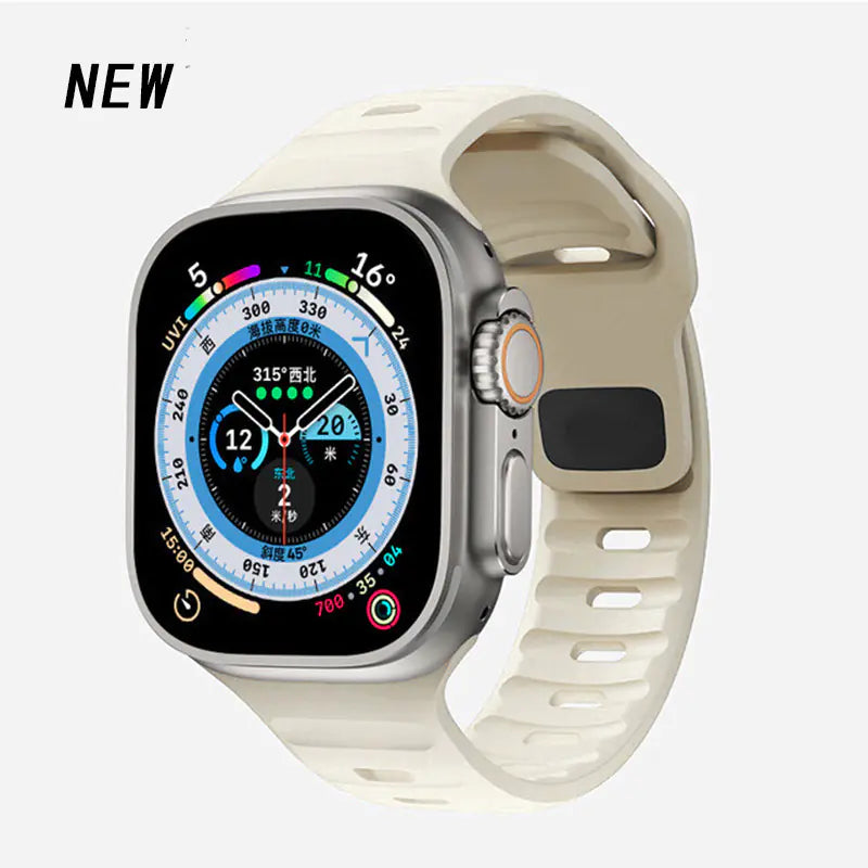 Silicone Watch Band for Apple Watch Series 9 Ultra2