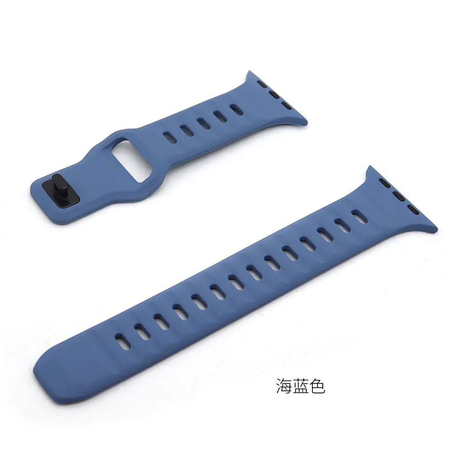 Silicone Watch Band for Apple Watch Series 9 Ultra2