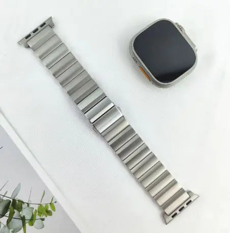 Premium Large Particle Titanium Alloy Watch Strap for Apple Watch