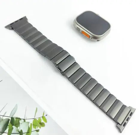 Premium Large Particle Titanium Alloy Watch Strap for Apple Watch