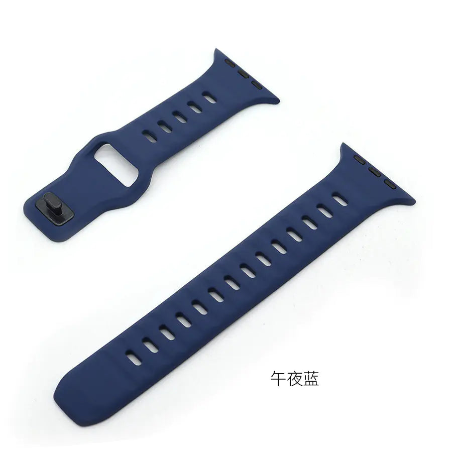 Silicone Watch Band for Apple Watch Series 9 Ultra2