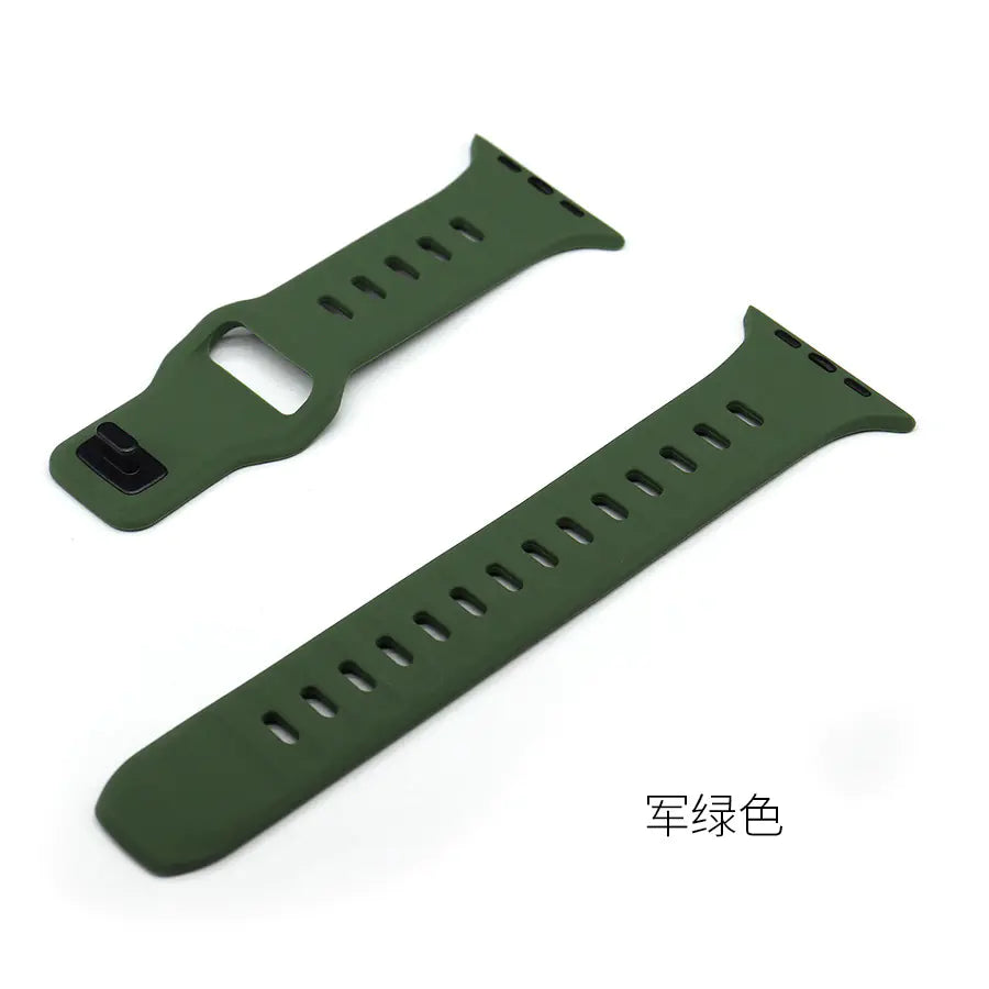 Silicone Watch Band for Apple Watch Series 9 Ultra2