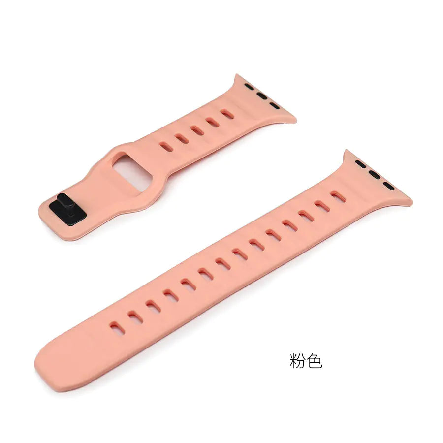 Silicone Watch Band for Apple Watch Series 9 Ultra2